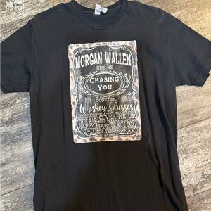Next Level Apparel Black Morgan Wallen "Chasing You" Graphic Tee